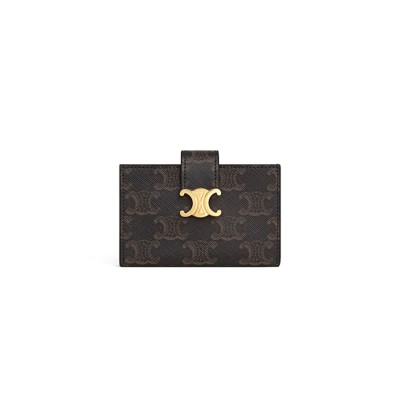 CELINE ACCORDEON CARD HOLDER NINO IN TRIOMPHE CANVAS 10N842CQH.04LU (11*7*2.5cm)